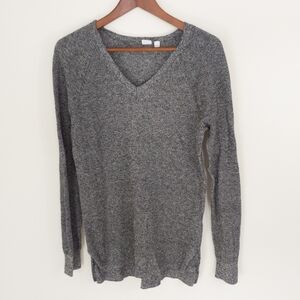 Gap V Neck Sweater Gray Size Medium